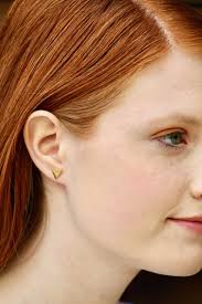 Symbol Gold Arrow Earrings, Gifts for Friends, Gold Geometric Stud  Earrings, Symbolic Mothers Day Gift Ideas for Her Under 10