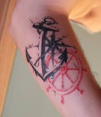 standing at the bow of a ship and singing ?we pillage, we plunder, we rifle and loot. 48 Best Anchor Compass Tattoos