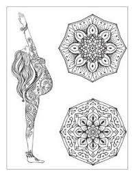 36+ meditation coloring pages for printing and coloring. Yoga And Meditation Coloring Book For Adults With Yoga Poses And Mandalas Kolorowanki I Mandale