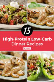 15 Delicious High Protein Low Carb Dinner Recipes Low Carb Dinner Low Carb Dinner Recipes High Protein Low Carb