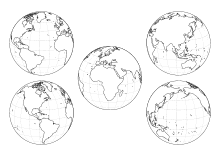 Weltkartengitter mit kontinenten aus linien. Landkarten Kontinente Weltkarte Europaische Lander