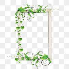 Photo Clipart Minimalism Stitched Green Photo Frame Green Leaves Green Vine Cartoon Frame Clipart Cartoon Clipart Vin Green Photo Photo Frame Png Photo Clipart