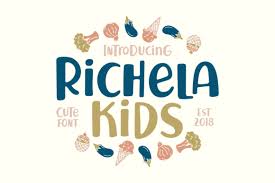 Download 10,000 fonts with one click for $19.95. Richela Kids Font By Keithzo 7ntypes Creative Fabrica
