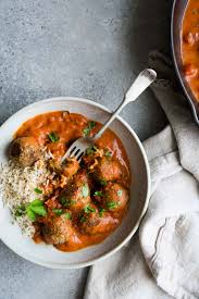 Lentil Veggie Meatballs With Tomato Coconut Sauce Veggie Meatballs Vegetarian Recipes Healthy Whole Food Recipes
