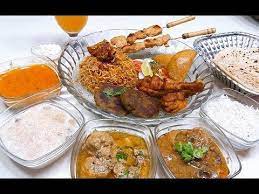 Chicken Thali Non Veg Thali Chicken Kababs Youtube Veg Thali Indian Food Recipes Pakistani Food