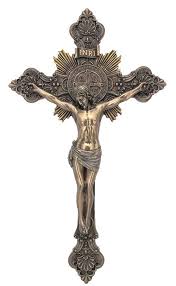 Saint Benedict Jesus Inri Large Wall Crucifix Church Chapel Cross 14 Tall Imagem Da Cruz Tatto Religiosas Cruzes