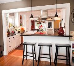 Here, the counter layout is along the walls, and the central island serves as a separator, as well as a casual sitting setup. 19 Attractive Kitchen Design Ideas Kitchen Remodel Small Kitchen Design Open Kitchen Bar Design