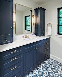 Navy blue bathroom vanity cabinet. Pin On Bathrooms