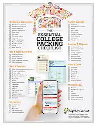 The Ultimate College Packing List College Dorm Checklist College Packing College Packing Lists