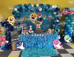 1st Birthday Party Theme Ideas For Baby Boy Baby Shark Birthday Aria S Baby Shark First Birthday Party Catch My Party Shark Theme Birthday Shark Party Decorations Shark Themed Birthday Party