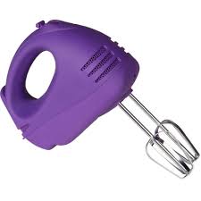 Black And Decker Helix Hand Mixer Purple Chefman Rubberized 6 Speed Hand Mixer With Bonus Dough Hooks In Purple Rj17 Purple The Home Depot Hand Mixer Mixer Purple