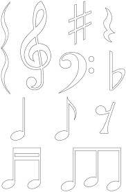 notes de musique coloriage note decoration theme abeille