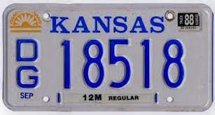 Kansas License Plates 1980 Wheat Plate