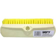 Defy composite deck cleaner is a safe, oxygen bleach deck cleaner that effectively removes black stains caused by algae, dirt, grime, and weathered graying. Defy Deck Staining Push Brush 10in Def 300476