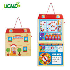 us 41 94 40 off cartoon magnetic calendar kids activity reward behavior chart early learning educational toys daily weekly planner schedule memo in