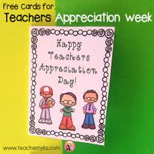 Give personalized printable teacher appreciation cards. Teacher Appreciation Day Cards For Teachers By Nyla S Crafty Teaching