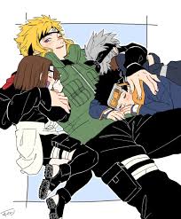 Naruto Shippuden Minato Namikaze Will His Team 7 Rin Nohara Kakashi Hatake And Obito Uchiha Team Minato Naruto Shippuden Anime Naruto