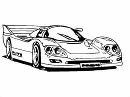 Super Race Car With Awesome Back Spoiler Coloring Page Race Car Coloring Pages Cars Coloring Pages Classic Cars