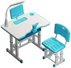 Dwlxsh Kids Functional Desk And Chair Set Height Adjustable Children School Study Desk Bookstand Desk And Chair Set Kids Study Table Childrens Desk And Chair