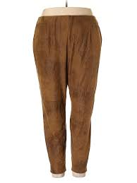 Details About Love And Legend Women Brown Faux Leather Pants 22 Plus