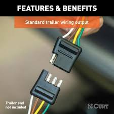To begin with, understanding the diagram of cables for trailer will be useful during troubleshooting. Curt Custom Vehicle Trailer Wiring Harness 4 Way Flat Output Select Chrysler 300 Quick Electrical Wire T Connector 56235 The Home Depot