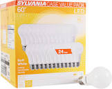 60W Equivalent, LED Light Bulb, A19 Lamp, Efficient 8.5W, Soft White 2700K, 24 Pack Sylvania