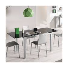 Mesa redonda extensible blanca kave home. Mesa De Extensible Cristal Katy Mesa De Cocina Barata Fanmuebles