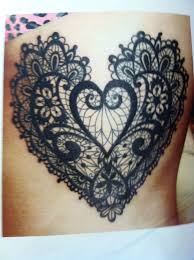 And you've got to love a heart that looks like a dream catcher! Lace Heart Ruffhouse In Valpo Lace Tattoo Lace Tattoo Design Neck Tattoo