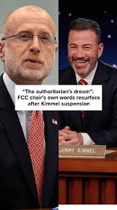 On #MorningJoe, @mikabrzezinski highlighted FCC chair Brendan Carr’s past  defenses of “political satire” and newsroom independence after his remarks  this week helped prompt ABC’s suspension of ‘Jimmy ...