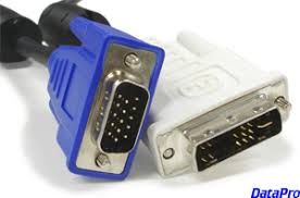 Differenza Tra Cavi Monitor Analogici Blu E Cavi Dvi Hdmi Digitali Bianco