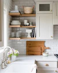 Corner Wooden Open Shelves Kitchen Decoration And Organization Ideas For The House Det Kitchen Remodel Small Kitchen Design Small Kitchen Remodeling Projects