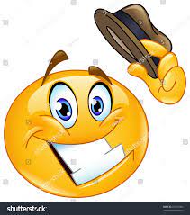 Emoticon Tipping His Hat Stock Vector Royalty Free 253672966
