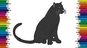 Learn about endangered animals and their babies or prepare for a farm field trip with free animal coloring pages. How To Draw A Black Panther Step By Step Easy Animals To Draw