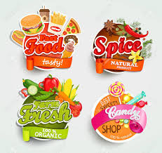 If you are a graphic designer, look no more as this app has everything you need as a logo. Food Elements Design Label Or Sticker Royalty Free Cliparts Vectors And Stock Illustration Image 72973086