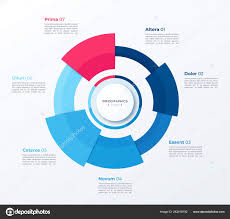 Vector Circle Chart Design Modern Template For Creating