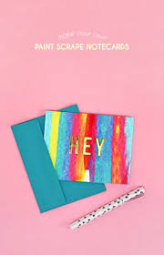 Create your own or find cards already created by students and teachers for any subject. Paint Scrape Notecards Diy Art Project Idea Persia Lou