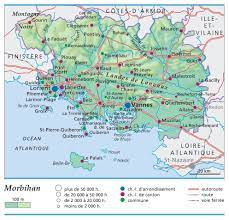 .plan et carte satellite du département morbihan. Carte Plan Et Itineraire Departement Morbihan 56