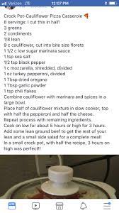 Optavia Lean Green Crockpot Recipes Cauliflower Pizza Casserole Optavia Leanandgreen Empoweryourh Cauliflower Pizza Pizza Casserole Crockpot Cauliflower