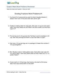 So 4 1/4 cups slot in a cup. Grade 5 Math Word Problems Worksheet With Answers Printable Pdf Download