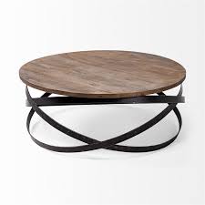 All handmade solid wood furniture with careful and considerate attention to details. Merana Triumph 40 5 Round Brown Solid Wood Top Black Metal Base Coffee Table Walmart Com Walmart Com