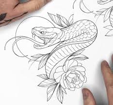 Buddha with lotus tattoo designs for leg. Pin By Diana K On Tattoo In 2021 Tattoo Stencil Outline Snake Tattoo Design Tattoo Design Drawings