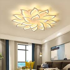 Best ceiling lights for living room. Modern Simple Led Flush Mount Acrylic Sunflower Shaped Ceiling Light Living Room Office 9016 Deckenarchitektur Lampen Wohnzimmer Wohnzimmerlampe Decke