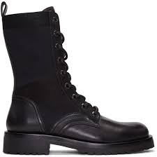 Black And Gold Boots Mens Diesel Black Leather High Boots Modesens Black Leather High Boots Leather Shoes Men Mens Lace Up Boots