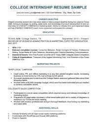 Resume Examples For College Students Student Resume Internship Resume Student Resume Template
