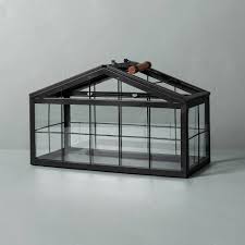 Hearth & hand planter (target). Rectangular Metal Glass Terrarium Black Hearth Hand With Magnolia Target