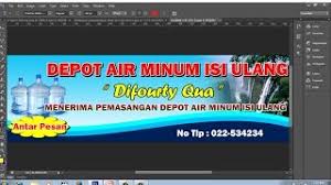 Depot air minum isi ulang mineral di surabaya depot air sumber depoairminumisiulangsurabaya.blogspot.com. Cara Membuat Spanduk Isi Ulang Air Galon Youtube