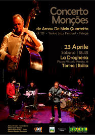 Arnou De Melo Quarteto apresenta o Concerto Monções no Torino Jazz Festival 