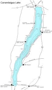 Large Map Of Canandaigua Lake Nys Dept Of Environmental