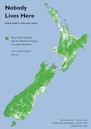 New zealand topographic map showing linz nz topo250 and nz topo50 map series. Kiwi Cartographer S Nobody Lives Here Map Shows How Sparse New Zealand S Population Is Nz Herald