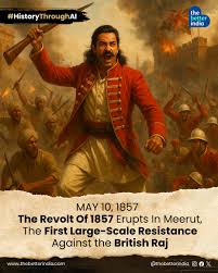 1857, a rebellion erupted in Meerut ...